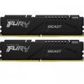 Kingston Fury (ex.HyperX) Модуль пам'яті для комп'ютера DDR5 32GB (2x16GB) 6000 MHz Beast Black EXPO Kingston Fury (ex.HyperX) (KF560C30BBEK2-32)