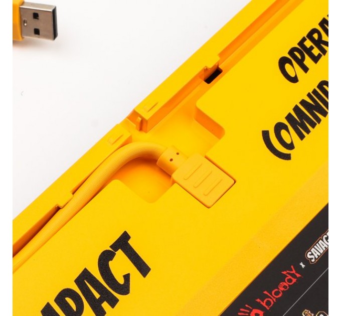 A4Tech Клавіатура A4Tech Bloody AT87 RGB Renegade Black/Yellow