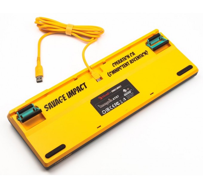 A4Tech Клавіатура A4Tech Bloody AT87 RGB Renegade Black/Yellow