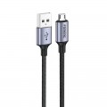 Foneng Кабель Foneng X95 Metal Head Braided Cable USB - micro USB 3A 1.2м Black (X95-CA-MU)