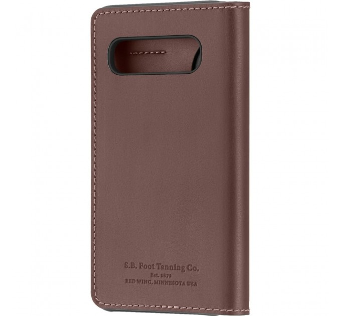 Noname Чохол-книжка Platinum Leather Wallet для Samsung Galaxy S10 SM-G973 Brown (PT-MGS10LWFBR)