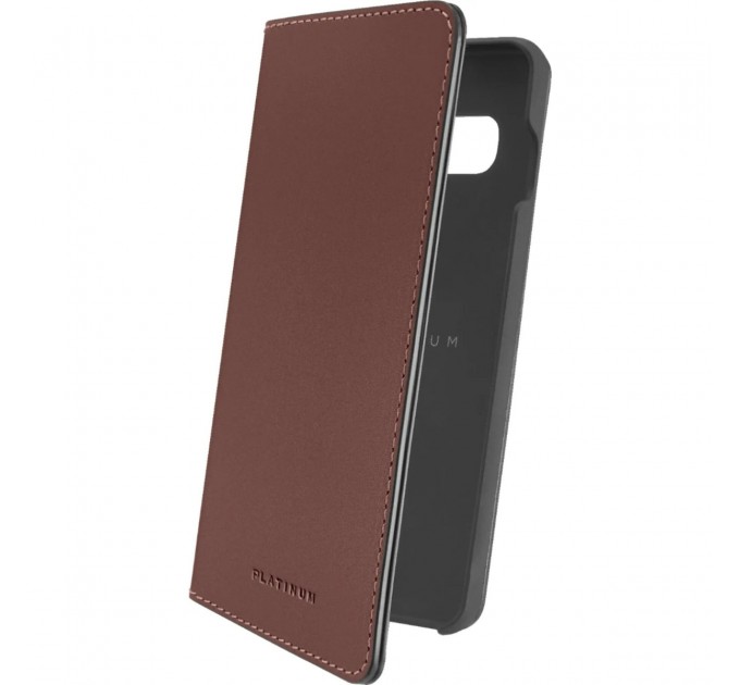 Noname Чохол-книжка Platinum Leather Wallet для Samsung Galaxy S10 SM-G973 Brown (PT-MGS10LWFBR)