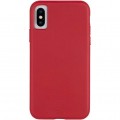 Чохол-накладка Case-Mate Barely There Leather для Apple iPhone X / iPhone XS Red (CM037748)
