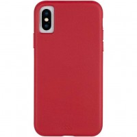 Чохол-накладка Case-Mate Barely There Leather для Apple iPhone X / iPhone XS Red (CM037748)
