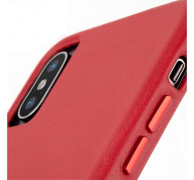 Чохол-накладка Case-Mate Barely There Leather для Apple iPhone X / iPhone XS Red (CM037748)