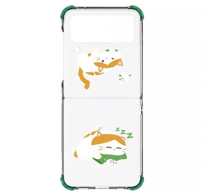Samsung Чохол-накладка Samsung Cat Catching Fish Case для Samsung Galaxy Flip 4 SM-F721 Transparent (GP-FPF721HIAWW)