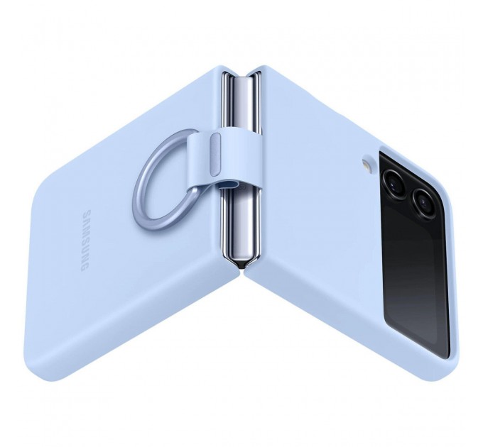 Samsung Чохол-накладка Samsung Silicone Cover with Ring для Samsung Galaxy Flip 4 SM-F721 Arctic Blue (EF-PF721TLEGUA)