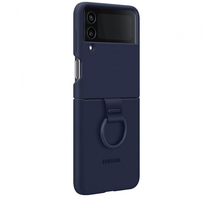 Samsung Чохол-накладка Samsung Silicone Cover with Ring для Samsung Galaxy Flip 4 SM-F721 Navy Blue (EF-PF721TNEGUA)