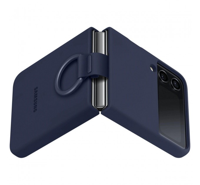 Samsung Чохол-накладка Samsung Silicone Cover with Ring для Samsung Galaxy Flip 4 SM-F721 Navy Blue (EF-PF721TNEGUA)