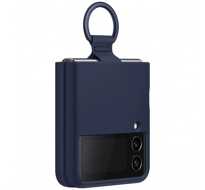 Samsung Чохол-накладка Samsung Silicone Cover with Ring для Samsung Galaxy Flip 4 SM-F721 Navy Blue (EF-PF721TNEGUA)