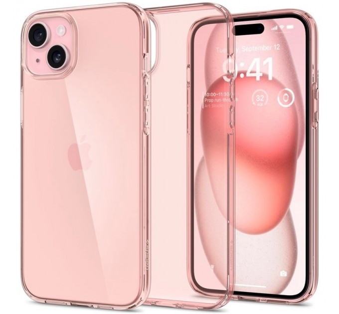 Spigen Чохол-накладка Spigen Crystal Flex для Apple iPhone 15 Plus Rose Crystal (ACS06458)