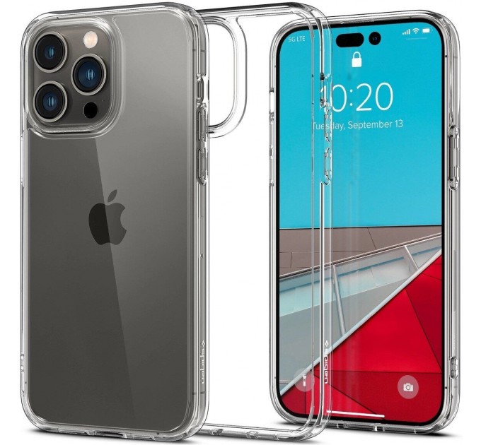 Spigen Чохол-накладка Spigen Hybrid для Apple iPhone 14 Pro Crystal Clear (ACS04666)
