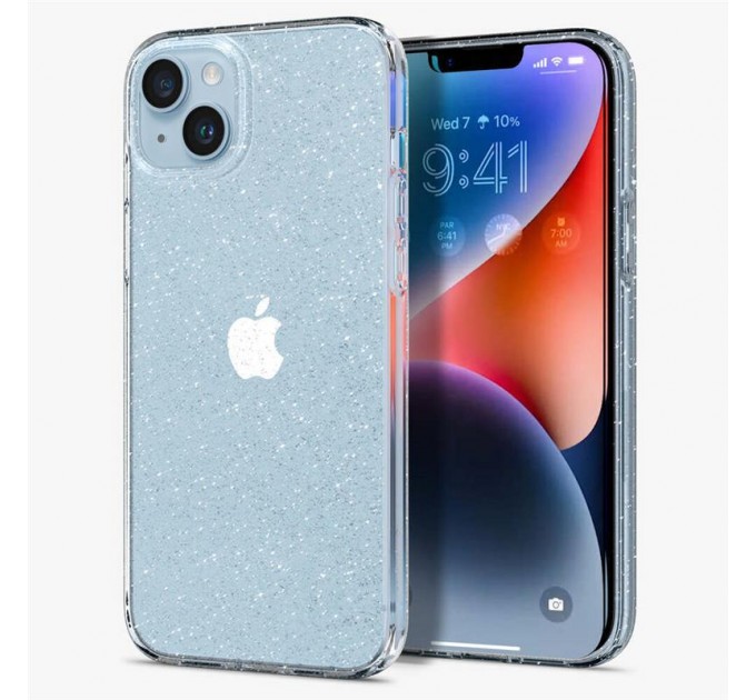 Spigen Чохол-накладка Spigen Liquid Crystal Glitter для Apple iPhone 14 Crystal Quartz (ACS05034)