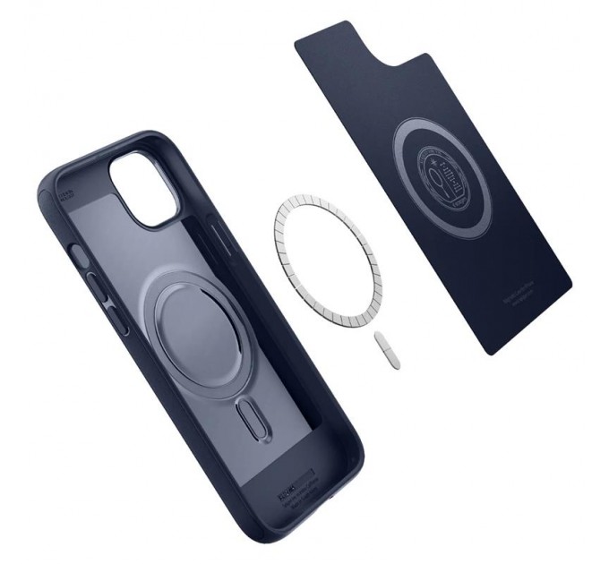 Spigen Чохол-накладка Spigen Mag Armor MagFit для Apple iPhone 14 Navy Blue (ACS05066)