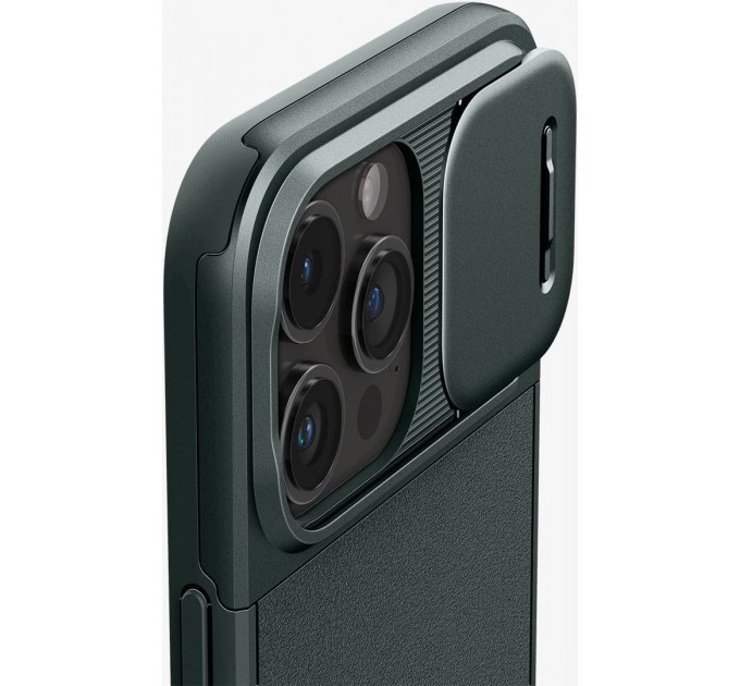 Чохол-накладка Spigen Optik Armor MagFit для Apple iPhone 15 Pro Abyss Green (ACS06739)