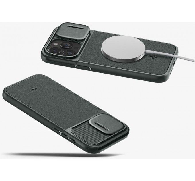 Чохол-накладка Spigen Optik Armor MagFit для Apple iPhone 15 Pro Abyss Green (ACS06739)