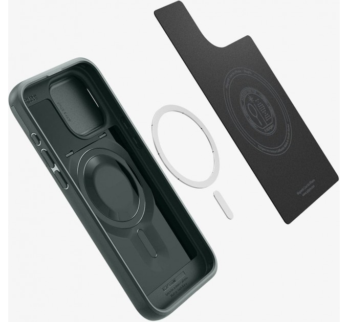 Чохол-накладка Spigen Optik Armor MagFit для Apple iPhone 15 Pro Abyss Green (ACS06739)