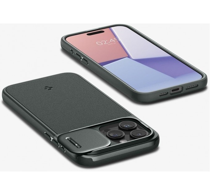 Чохол-накладка Spigen Optik Armor MagFit для Apple iPhone 15 Pro Abyss Green (ACS06739)
