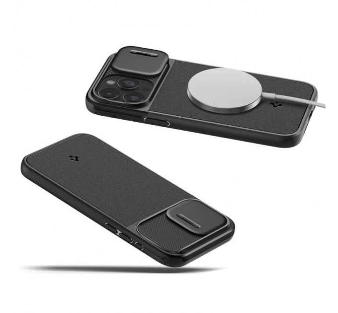 Spigen Чохол-накладка Spigen Optik Armor MagFit для Apple iPhone 15 Pro Black (ACS06738)