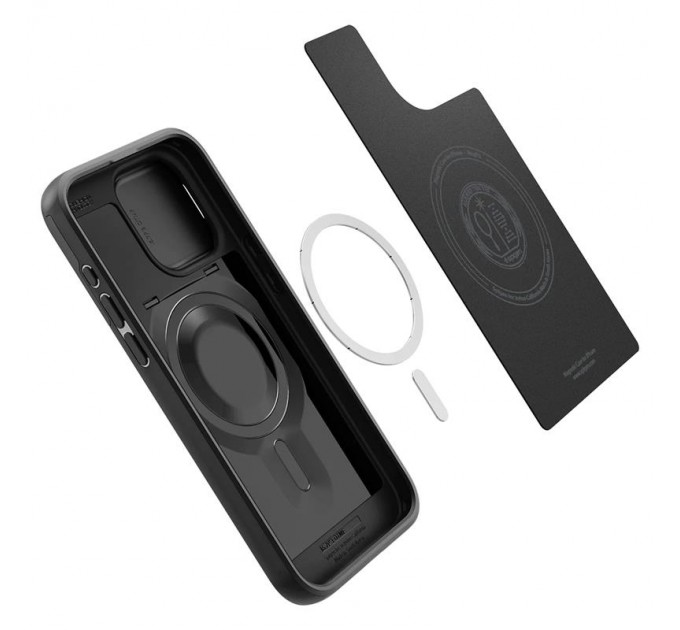 Spigen Чохол-накладка Spigen Optik Armor MagFit для Apple iPhone 15 Pro Black (ACS06738)