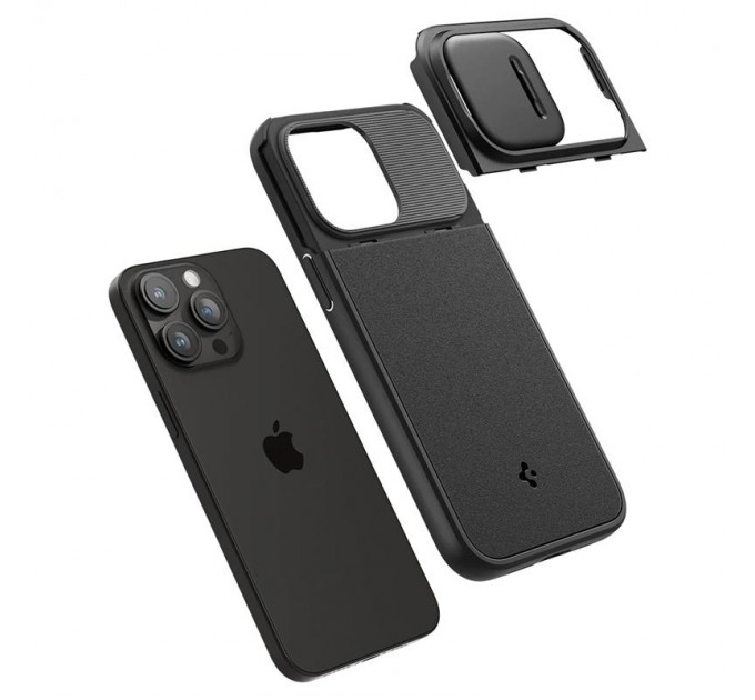 Spigen Чохол-накладка Spigen Optik Armor MagFit для Apple iPhone 15 Pro Black (ACS06738)