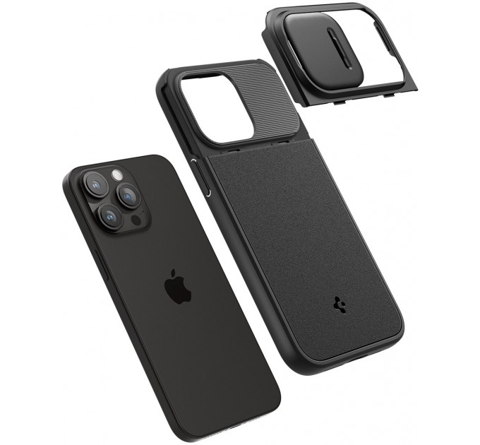 Spigen Чохол-накладка Spigen Optik Armor MagFit для Apple iPhone 15 Pro Max Black (ACS06599)