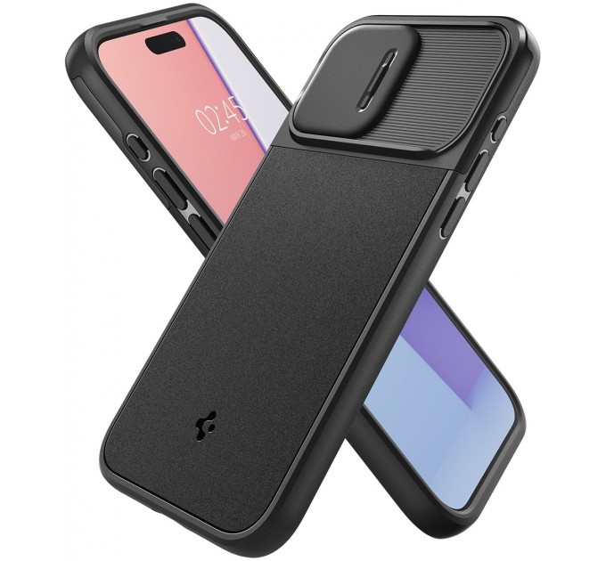 Spigen Чохол-накладка Spigen Optik Armor MagFit для Apple iPhone 15 Pro Max Black (ACS06599)