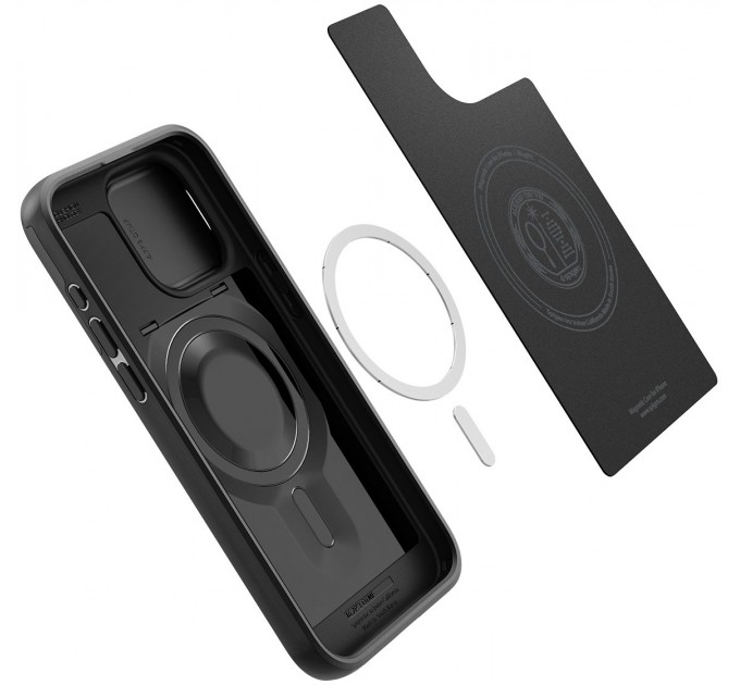 Spigen Чохол-накладка Spigen Optik Armor MagFit для Apple iPhone 15 Pro Max Black (ACS06599)