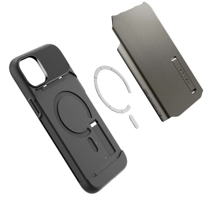 Spigen Чохол-накладка Spigen Slim Armor with MagFit для Apple iPhone 14 Gunmetal (ACS04685)