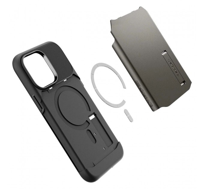 Spigen Чохол-накладка Spigen Slim Armor with MagFit для Apple iPhone 14 Pro Gunmetal (ACS04673)