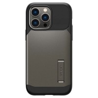 Чохол-накладка Spigen Slim Armor with MagFit для Apple iPhone 14 Pro Gunmetal (ACS04673)