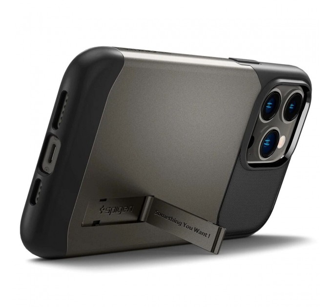 Spigen Чохол-накладка Spigen Slim Armor with MagFit для Apple iPhone 14 Pro Gunmetal (ACS04673)