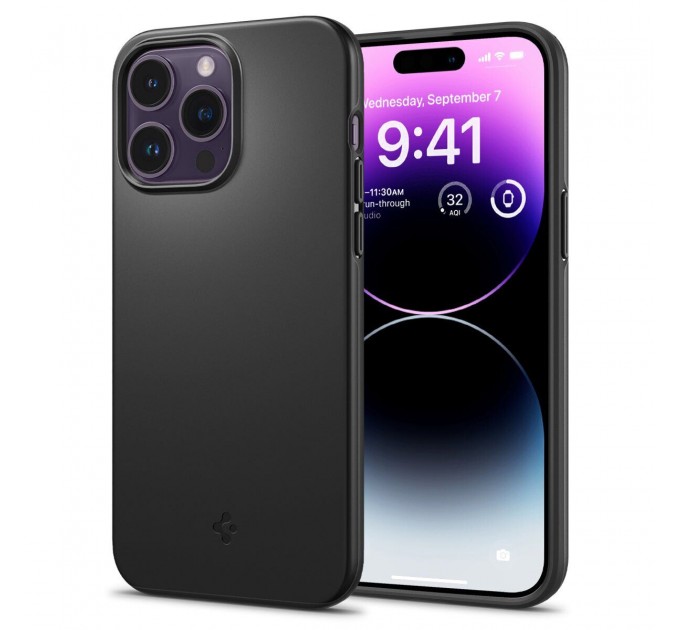 Spigen Чохол-накладка Spigen Thin Fit для Apple iPhone 14 Pro Max Black (ACS04765)
