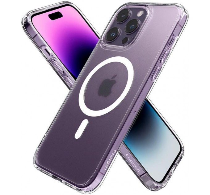 Spigen Чохол-накладка Spigen Ultra Hybrid MagFit для Apple iPhone 14 Pro Frost Clear (ACS05587)