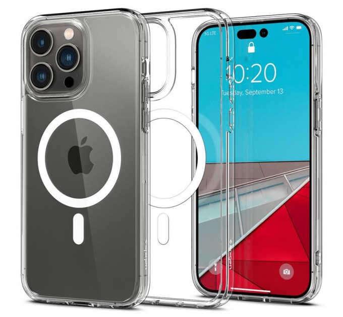 Чохол-накладка Spigen Ultra Hybrid MagFit для Apple iPhone 14 Pro White (ACS04969)