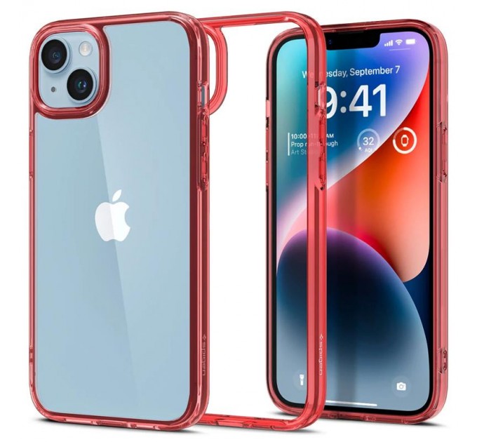 Spigen Чохол-накладка Spigen Ultra Hybrid для Apple iPhone 14 Red Crystal (ACS05042)