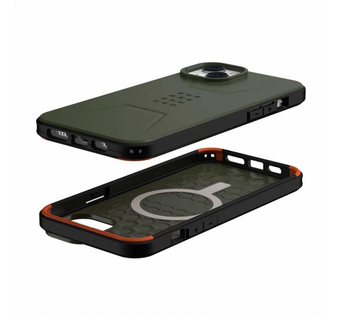 Urban Armor Gear Чохол-накладка Urban Armor Gear Civilian Magsafe для Apple iPhone 14 Plus Olive (114037117272)