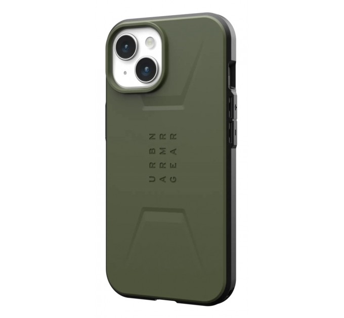 Urban Armor Gear Чохол-накладка Urban Armor Gear Civilian Magsafe для Apple iPhone 15 Olive (114287117272)