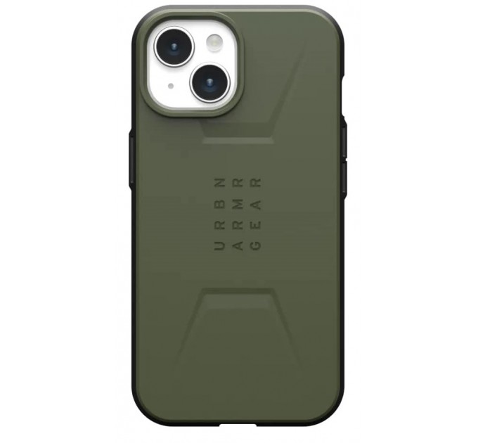 Urban Armor Gear Чохол-накладка Urban Armor Gear Civilian Magsafe для Apple iPhone 15 Olive (114287117272)