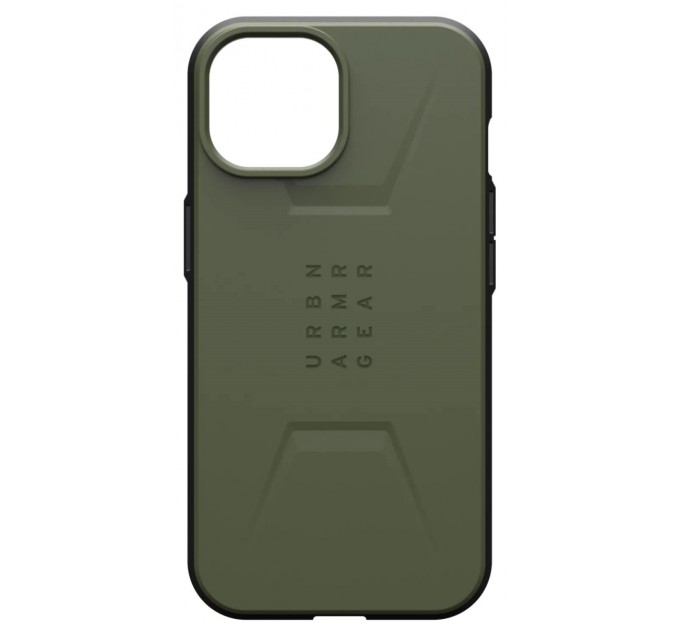 Urban Armor Gear Чохол-накладка Urban Armor Gear Civilian Magsafe для Apple iPhone 15 Olive (114287117272)