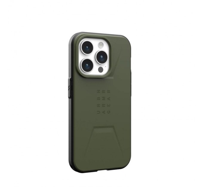 Urban Armor Gear Чохол-накладка Urban Armor Gear Civilian Magsafe для Apple iPhone 15 Pro Olive Drab (114275117272)