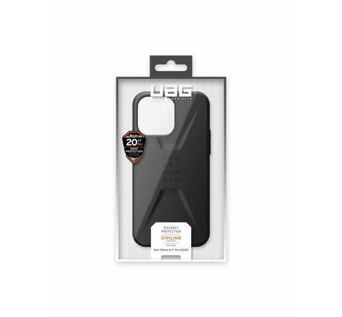 Urban Armor Gear Чохол-накладка Urban Armor Gear Civilian для Apple iPhone 14 Pro Max Black (114043114040)