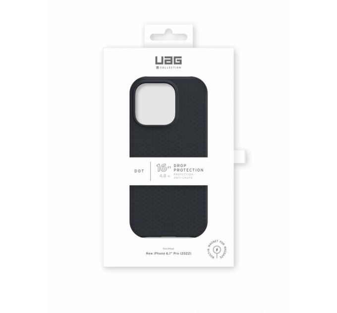 Urban Armor Gear Чохол-накладка Urban Armor Gear Dot Magsafe для Apple iPhone 14 Pro Black (114082314040)