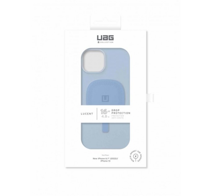 Urban Armor Gear Чохол-накладка Urban Armor Gear Lucent 2.0 Magsafe для Apple iPhone 14 Cerulean (114076315858)