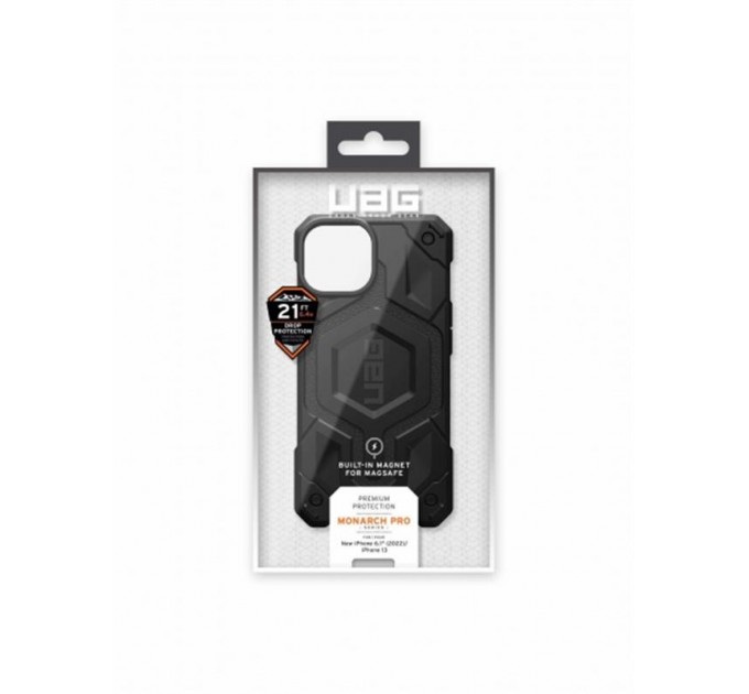 Urban Armor Gear Чохол-накладка Urban Armor Gear Monarch Pro Magsafe для Apple iPhone 14 Black (114028114040)