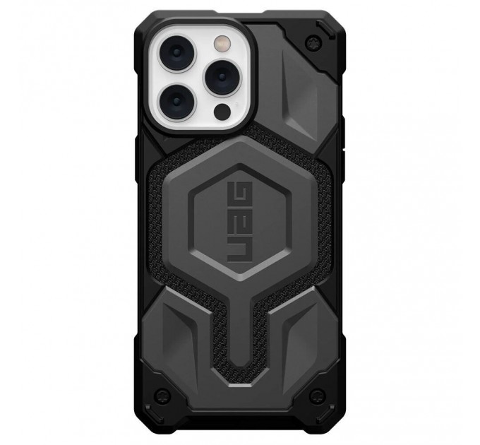 Urban Armor Gear Чохол-накладка Urban Armor Gear Monarch Pro with MagSafe для Apple iPhone 14 Pro Max Kevlar Silver (114031113933)