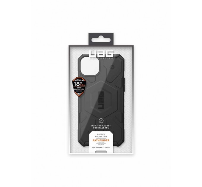 Urban Armor Gear Чохол-накладка Urban Armor Gear Pathfinder Magsafe для Apple iPhone 14 Plus Black (114053114040)