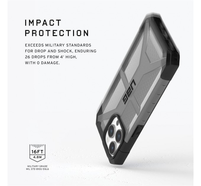 Urban Armor Gear Чохол-накладка Urban Armor Gear Plasma для Apple iPhone 15 Pro Max Ash (114304113131)