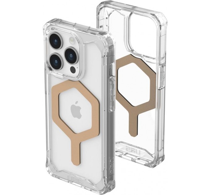 Urban Armor Gear Чохол-накладка Urban Armor Gear Plyo Magsafe для Apple iPhone 15 Pro Ice/Gold (114286114381)