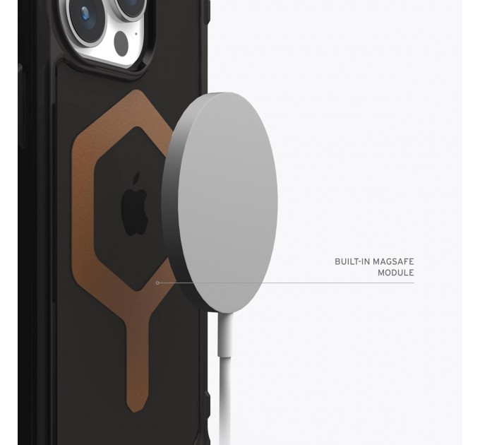Urban Armor Gear Чохол-накладка Urban Armor Gear для Apple iPhone 15 Pro Max Plyo Magsafe Black/Bronze (114305114085)